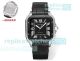 THB Factory Copy Santos De Cartier 39.8mm Grey Dial 9015 Leather Strap Watch (2)_th.jpg